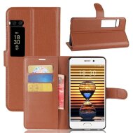 Чехол с визитницей для Meizu Pro 7 Plus (коричневый)
