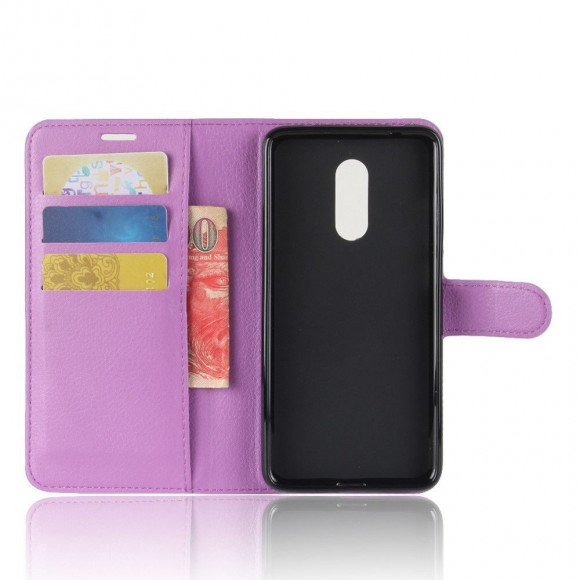 Чехол с визитницей для Xiaomi Redmi 5 Plus (фиолетовый)