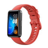 Силиконовый ремешок для HUAWEI Band 8, HUAWEI Band 9 (красный)