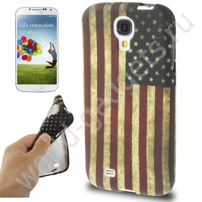 Чехол Retro USA Flag для Samsung Galaxy S4 / i9500