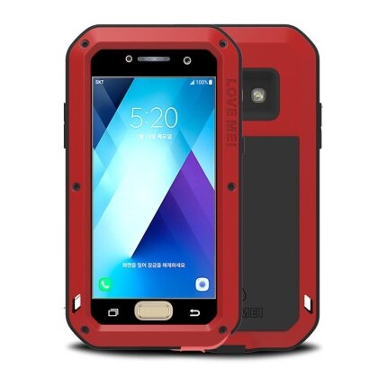 Гибридный чехол LOVE MEI для Samsung Galaxy A5 (2017) SM-A520F (красный)
