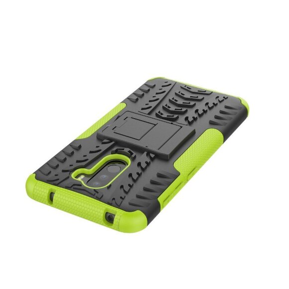 Чехол Hybrid Armor для Xiaomi Pocophone F1 / Poco F1 (черный + зеленый) Чехол Hybrid Armor для Xiaomi Pocophone F1 / Poco F1 (черный + зеленый)