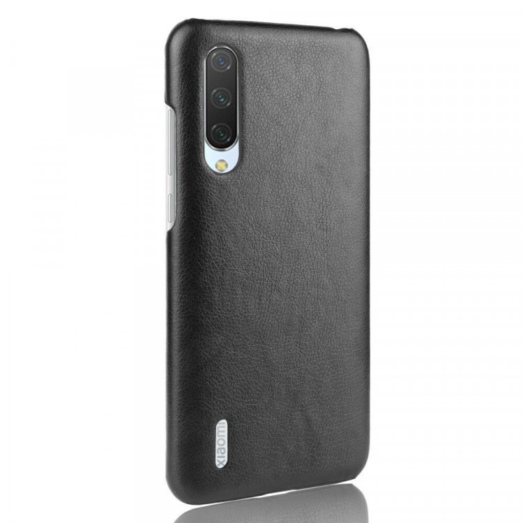 Кожаная накладка-чехол для Xiaomi Mi CC9 / Xiaomi Mi 9 Lite (черный)