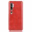 Кожаная накладка-чехол для Xiaomi Mi Note 10 / Mi Note 10 Pro / Mi CC9 Pro (красный)