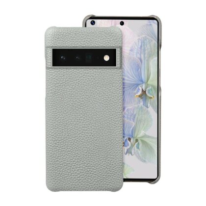 Кожаный чехол Cowhide для Google Pixel 7a (серый)
