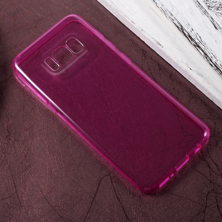 Силиконовый TPU чехол для Samsung Galaxy S8 (малиновый)