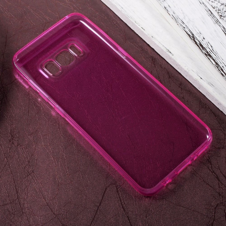 Силиконовый TPU чехол для Samsung Galaxy S8 (малиновый)