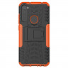 Чехол Hybrid Armor для Xiaomi Redmi Note 8T (черный + оранжевый)