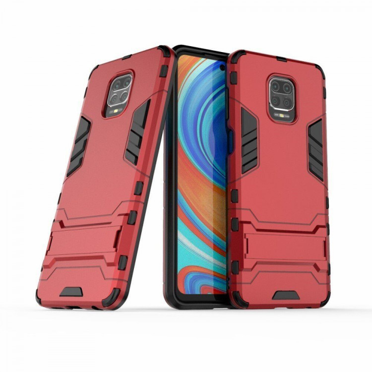 Чехол Duty Armor для Redmi Note 9S / Note 9 Pro / Note 9 Pro Max (красный)