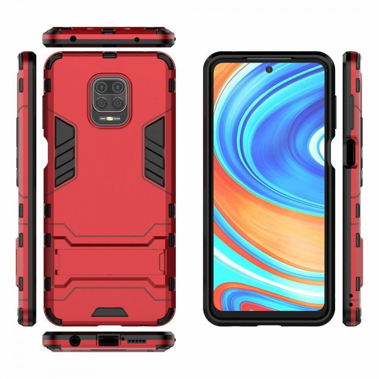 Чехол Duty Armor для Redmi Note 9S / Note 9 Pro / Note 9 Pro Max (красный)