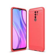 Чехол-накладка Carbon Fibre для Xiaomi Redmi 9 (красный) Чехол-накладка Carbon Fibre для Xiaomi Redmi 9 (красный)