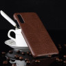 Чехол-накладка Crocodile Texture для Samsung Galaxy A50 / Galaxy A50s / Galaxy A30s (коричневый)