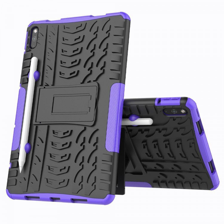 Чехол Hybrid Armor для Huawei MatePad 10.4 (черный + фиолетовый)