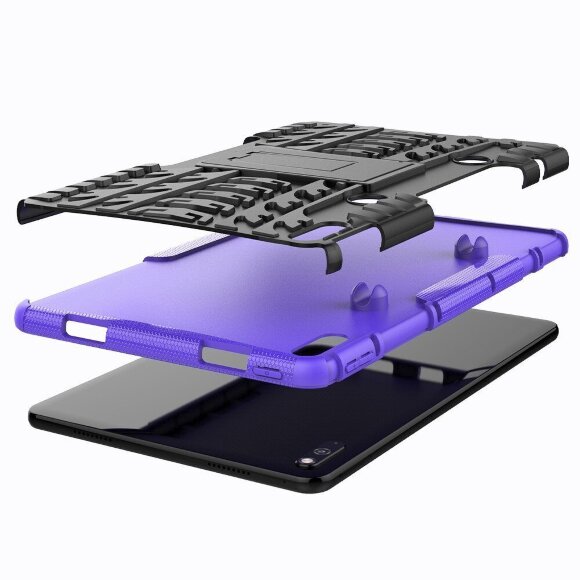 Чехол Hybrid Armor для Huawei MatePad 10.4 (черный + фиолетовый)
