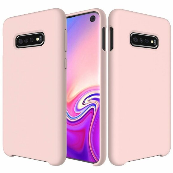 Силиконовый чехол Mobile Shell для Samsung Galaxy S10e (розовый)