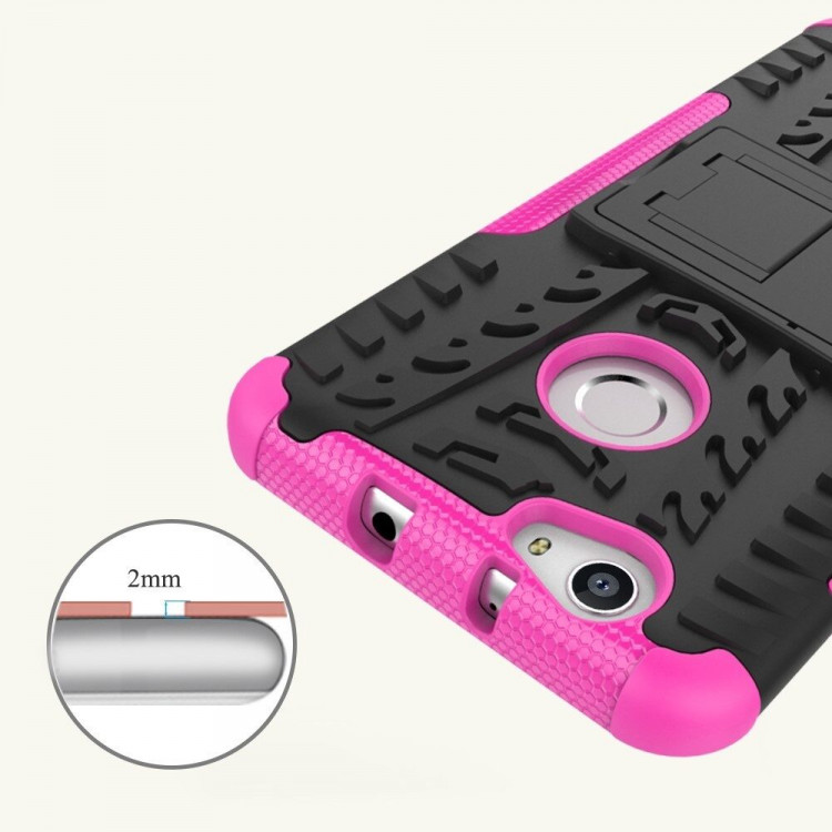 Чехол Hybrid Armor для Huawei Nova (черный + розовый)