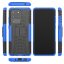 Чехол Hybrid Armor для Samsung Galaxy S20 Ultra (черный + голубой)