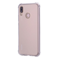 Силиконовый чехол с усиленными бортиками для Huawei P20 Lite / nova 3e (прозрачный)