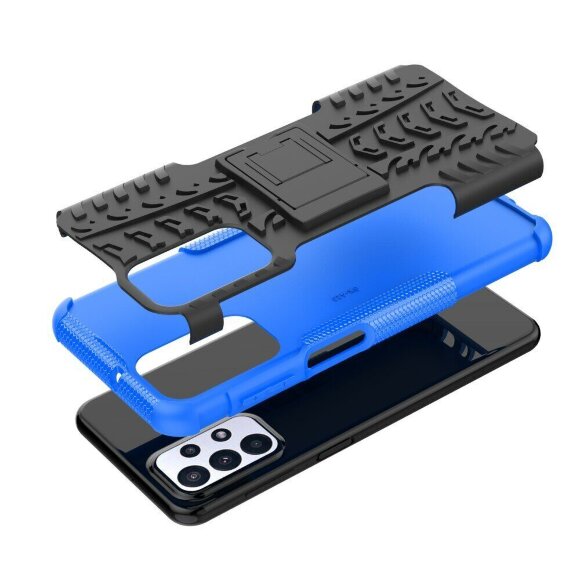 Чехол Hybrid Armor для Samsung Galaxy A23 4G (черный + голубой) Чехол Hybrid Armor для Samsung Galaxy A23 4G (черный + голубой)