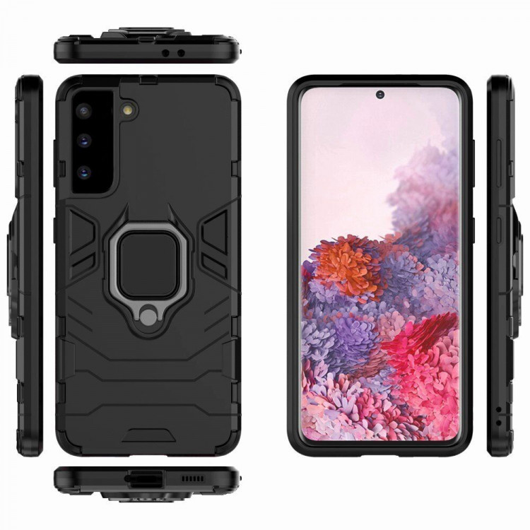 Чехол Armor Ring Holder для Samsung Galaxy S21 (черный)