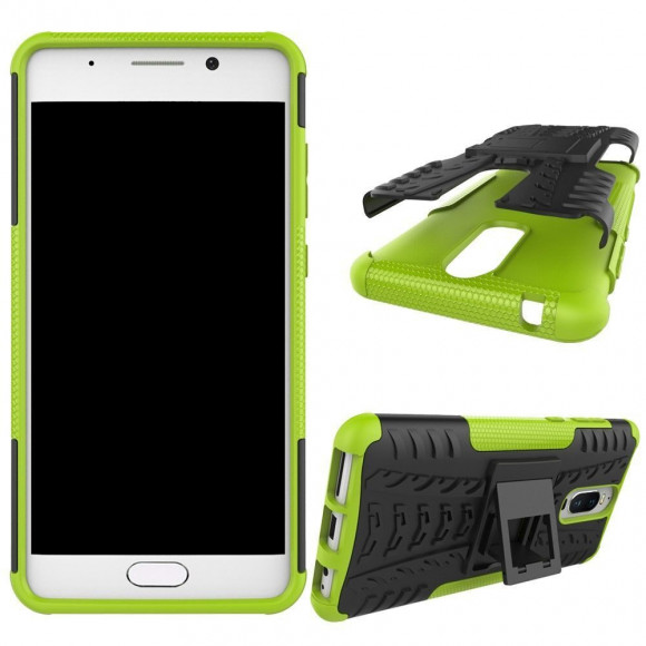 Чехол Hybrid Armor для Huawei Mate 9 Pro (черный + зеленый)