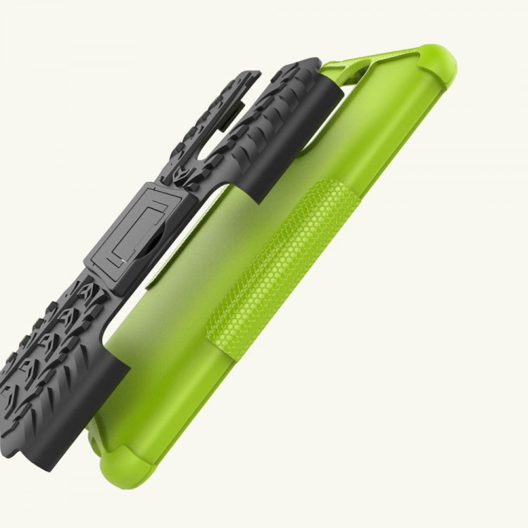 Чехол Hybrid Armor для Huawei Mate 9 Pro (черный + зеленый)