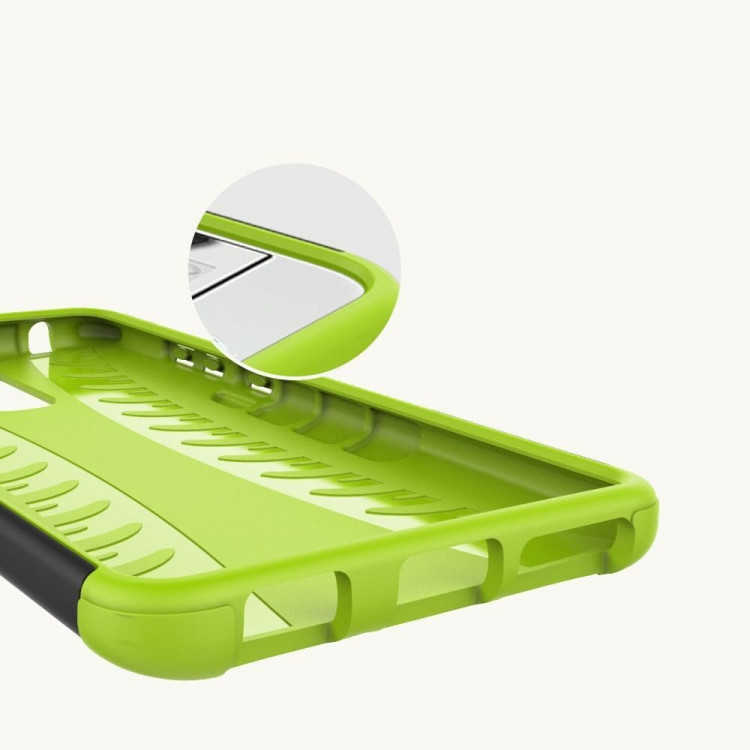 Чехол Hybrid Armor для Huawei Mate 9 Pro (черный + зеленый)