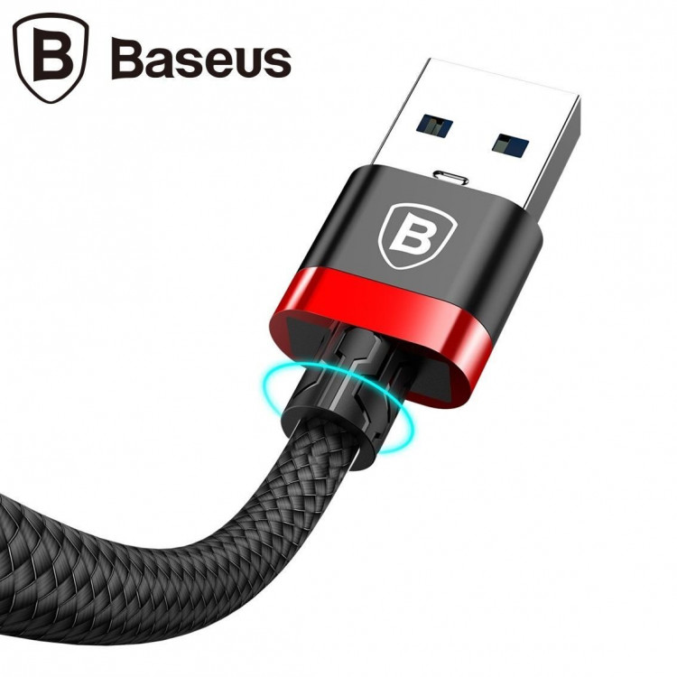 Кабель Baseus USB 3.0 - Lightning - 1,5м. (черный + красный)