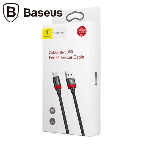 Кабель Baseus USB 3.0 - Lightning - 1,5м. (черный + красный) Кабель Baseus USB 3.0 - Lightning - 1,5м. (черный + красный)