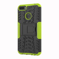 Чехол Hybrid Armor для Huawei Honor 9i / Honor 9N (черный + зеленый)