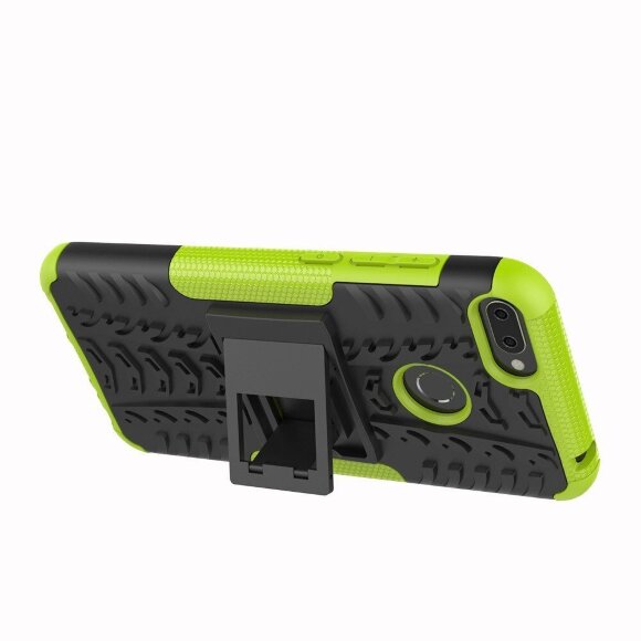 Чехол Hybrid Armor для Huawei Honor 9i / Honor 9N (черный + зеленый) Чехол Hybrid Armor для Huawei Honor 9i / Honor 9N (черный + зеленый)