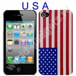 Пластиковый чехол для iPhone 4/4s (флаг USA)