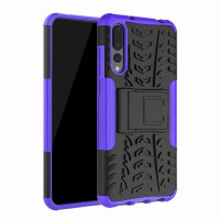 Чехол Hybrid Armor для Huawei P20 Pro / P20 Plus (черный + фиолетовый)
