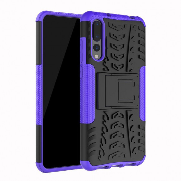 Чехол Hybrid Armor для Huawei P20 Pro / P20 Plus (черный + фиолетовый) Чехол Hybrid Armor для Huawei P20 Pro / P20 Plus (черный + фиолетовый)