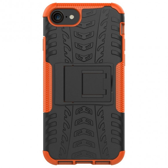 Чехол Hybrid Armor для iPhone 8 / iPhone 7 / iPhone SE (2020) / iPhone SE (2022) (черный + оранжевый) Чехол Hybrid Armor для iPhone 8 / iPhone 7 / iPhone SE (2020) / iPhone SE (2022) (черный + оранжевый)