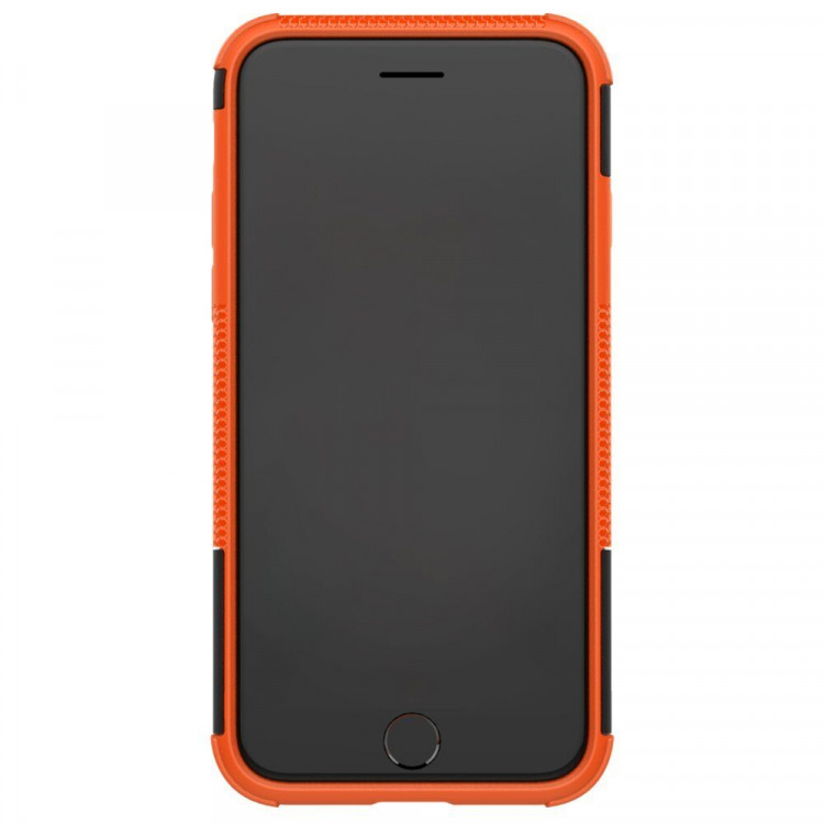 Чехол Hybrid Armor для iPhone 8 / iPhone 7 / iPhone SE (2020) / iPhone SE (2022) (черный + оранжевый)