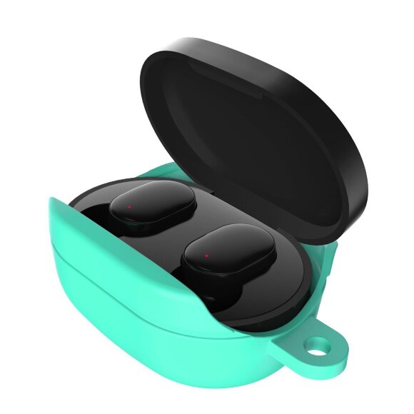 Силиконовый чехол для наушников Redmi Airdots (бирюзовый) Силиконовый чехол для наушников Redmi Airdots (бирюзовый)