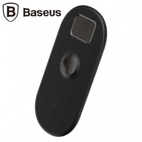 Беспроводное зарядное устройство Baseus 3 в 1 (iPhone + Watch + AirPods) - черный