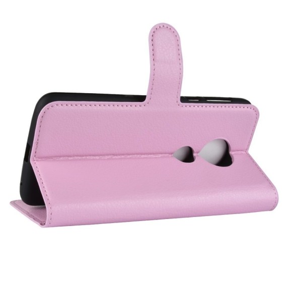 Чехол с визитницей для Motorola Moto E5 (розовый) Чехол с визитницей для Motorola Moto E5 (розовый)