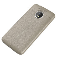 Чехол-накладка Litchi Grain для Motorola Moto G5 (серый)