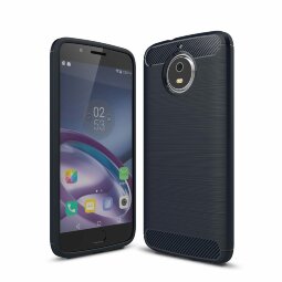 Чехол-накладка Carbon Fibre для Motorola Moto G5S (темно-синий)