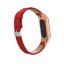 Кожаный ремешок для фитнес браслета Xiaomi Mi Band 4 (красный)
