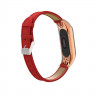Кожаный ремешок для фитнес браслета Xiaomi Mi Band 4 (красный)