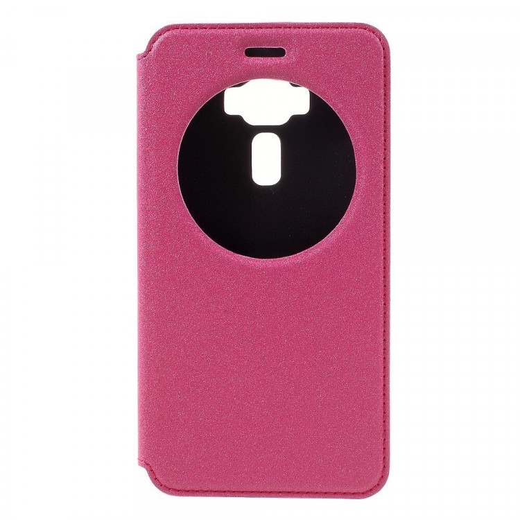 Чехол с окном для ASUS Zenfone 3 ZE552KL (розовый)