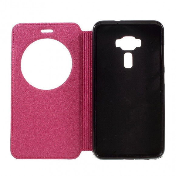 Чехол с окном для ASUS Zenfone 3 ZE552KL (розовый)