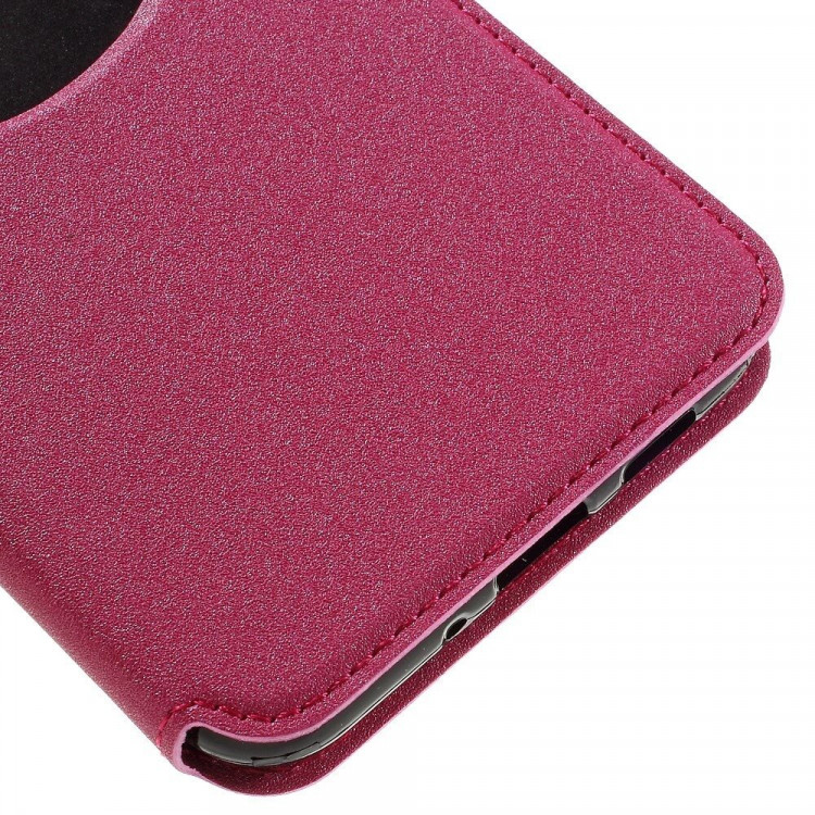 Чехол с окном для ASUS Zenfone 3 ZE552KL (розовый)