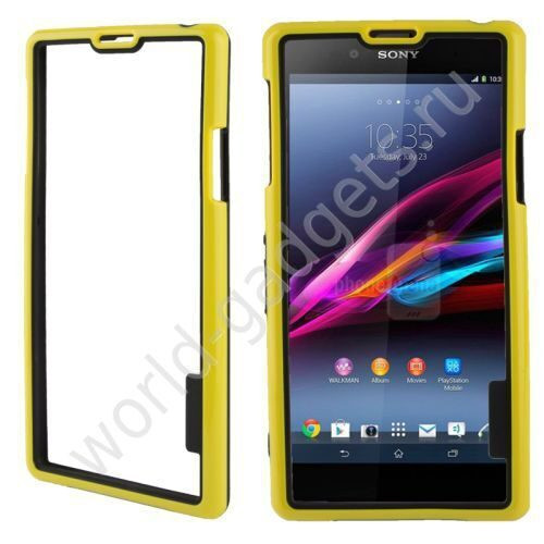 Бампер для Sony Xperia Z1 / L39h (желтый)