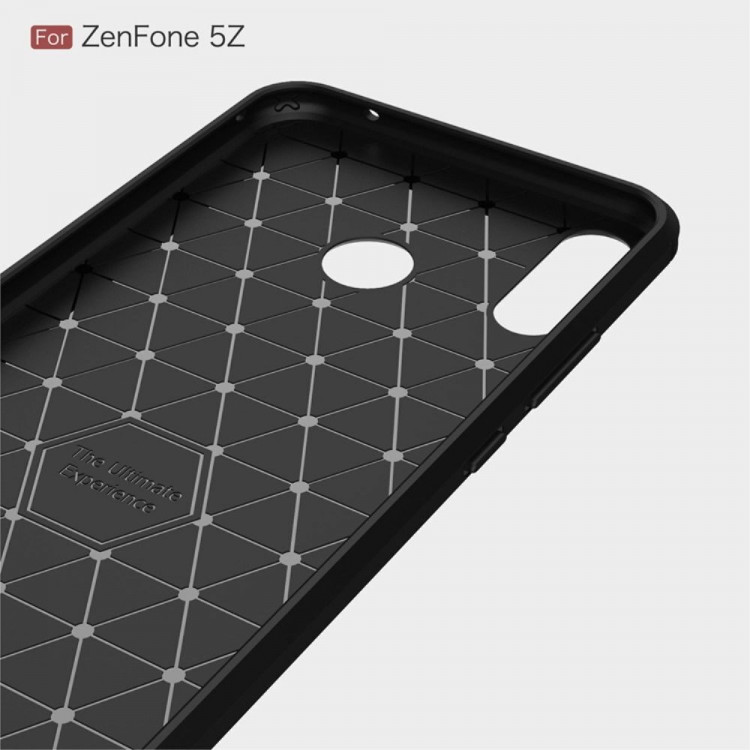 Чехол-накладка Carbon Fibre для Asus ZenFone 5 ZE620KL / 5z ZS620KL (черный)