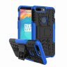 Чехол Hybrid Armor для OnePlus 5T (черный + голубой)