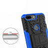 Чехол Hybrid Armor для OnePlus 5T (черный + голубой)